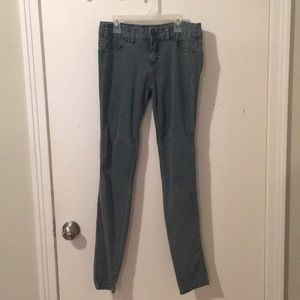 teal free people jeans